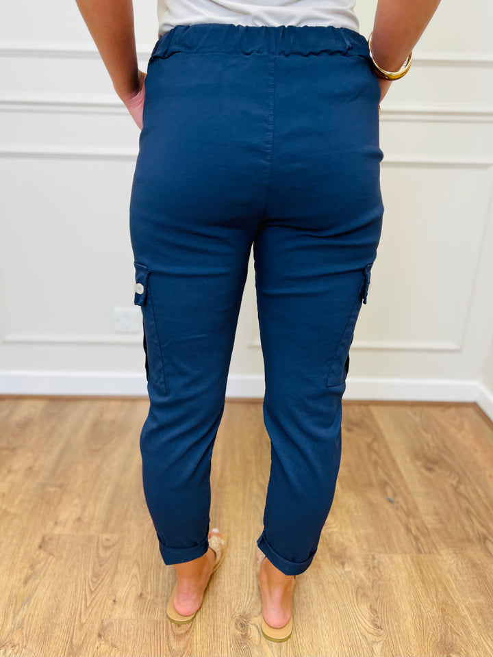 "CARMELA" Cargo MAGIC Trouser-Navy
