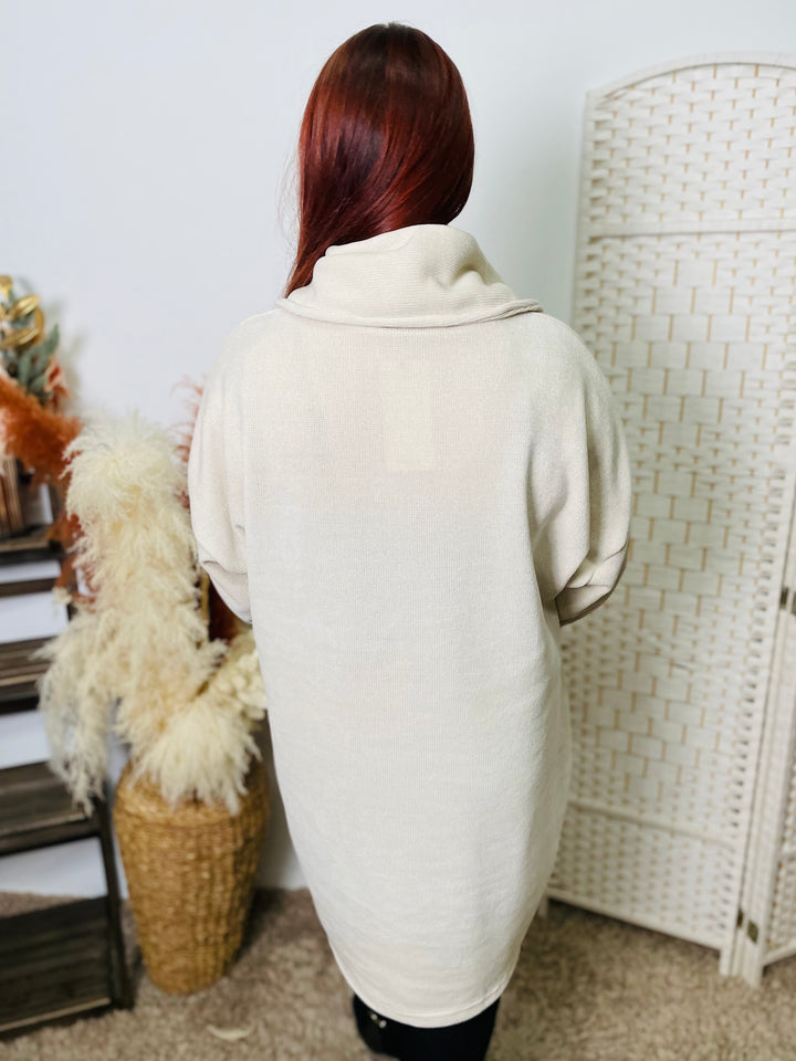 "ARIANA" Corduroy Tunic-Cream