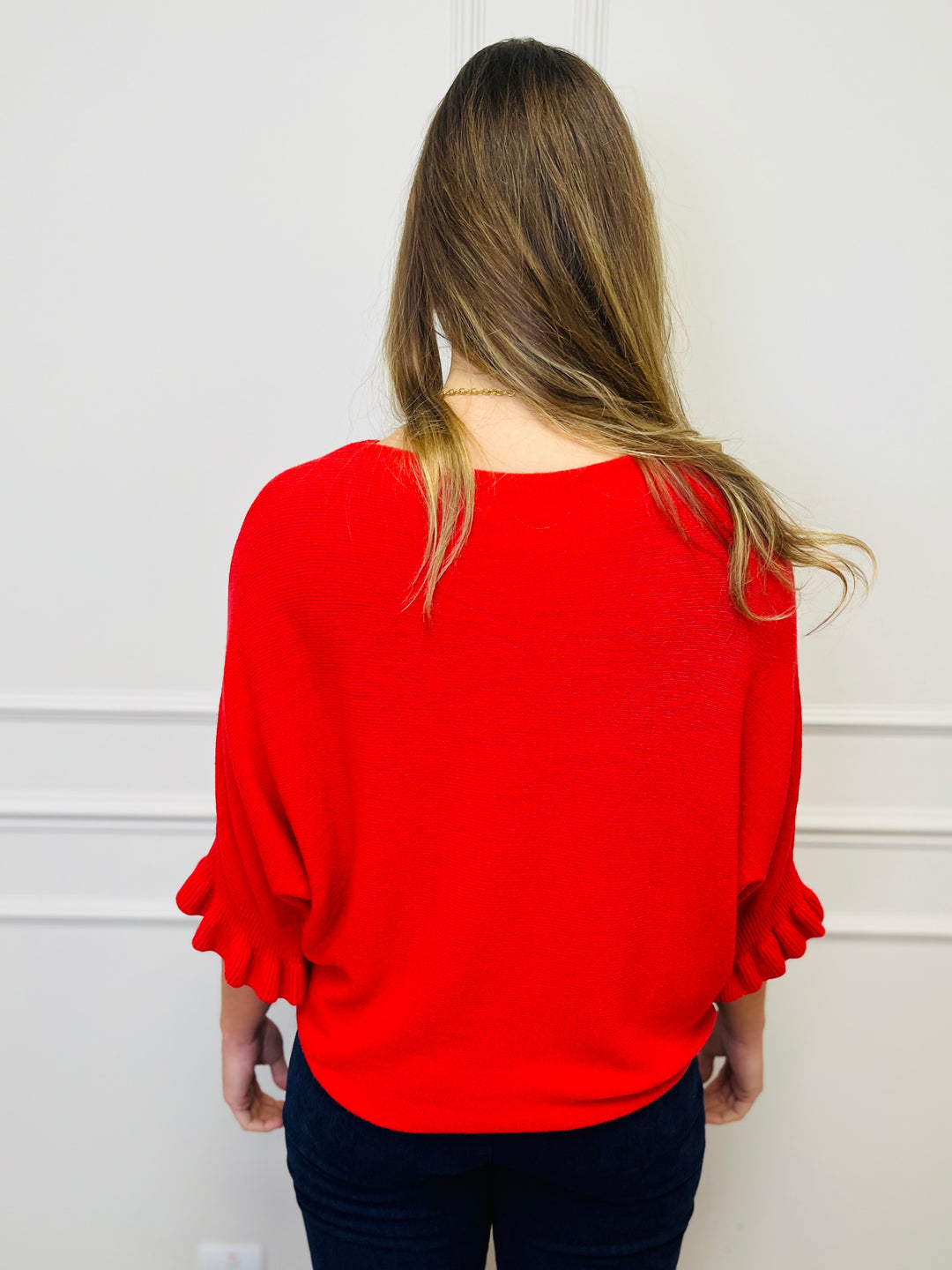 "FIONA" Soft Jumper-Red