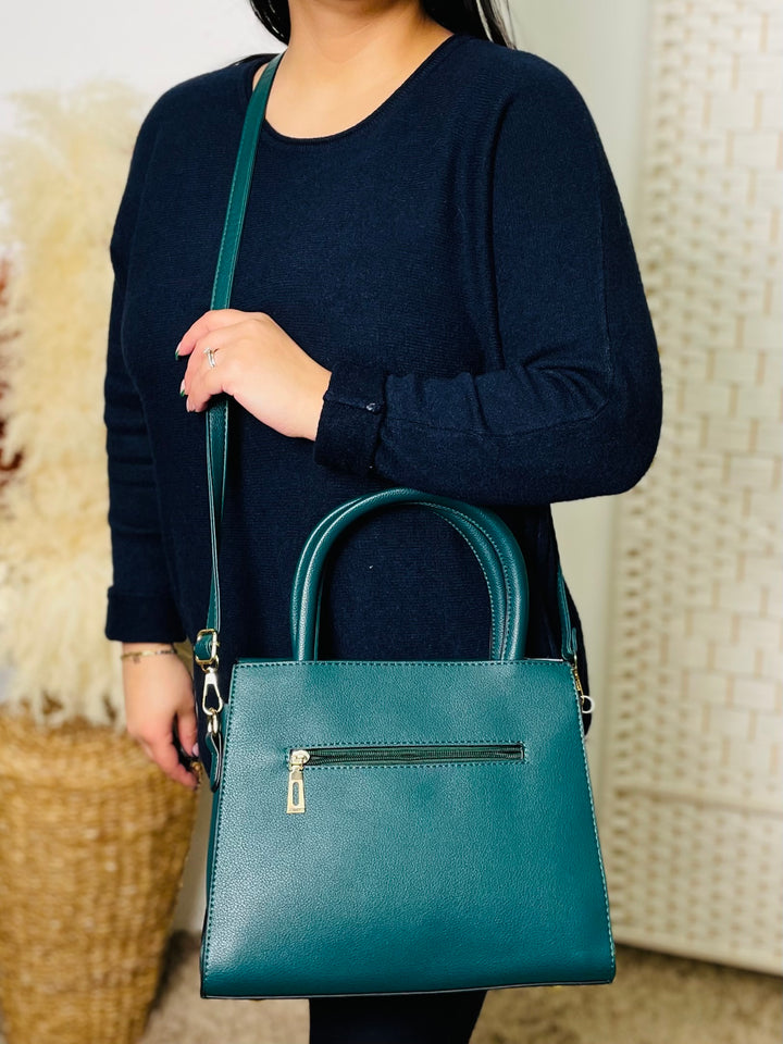 No.35 Frame Handbag-Teal