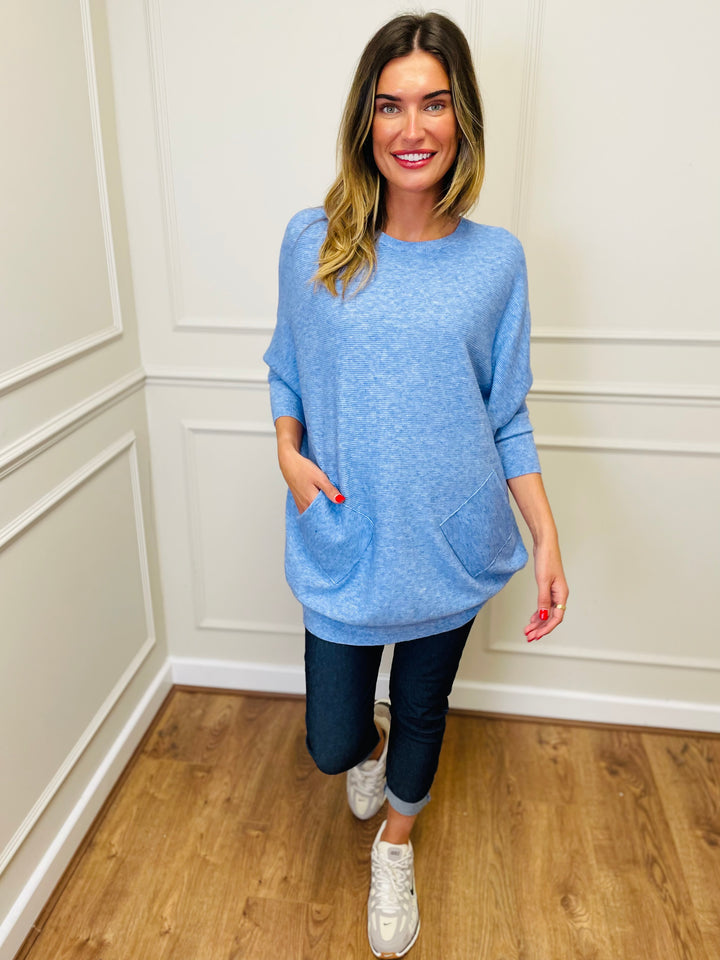 "MOLLY" Super Soft Jumper-Sky Blue