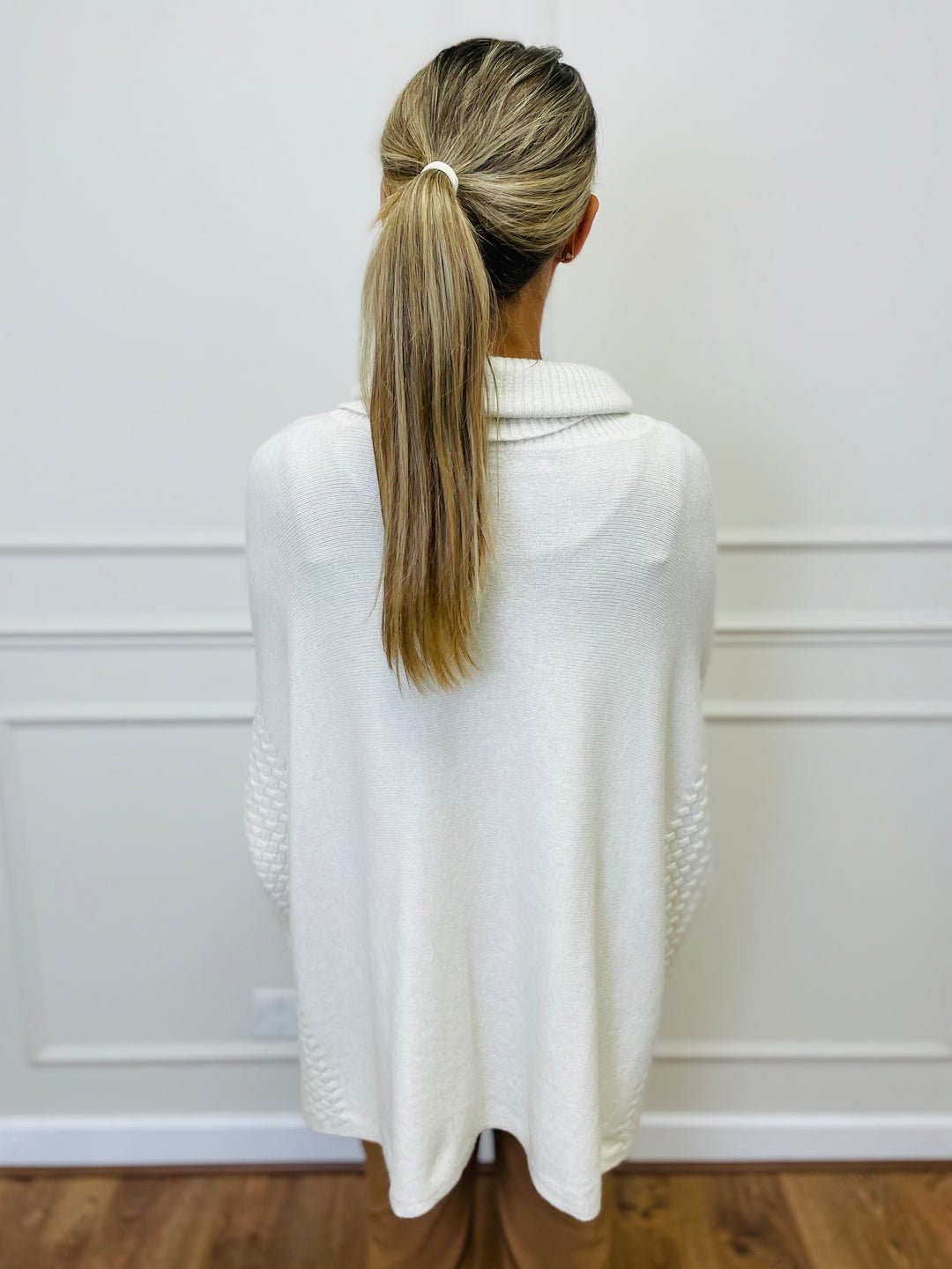 "SABRINA" Oversized Jumper-Cream