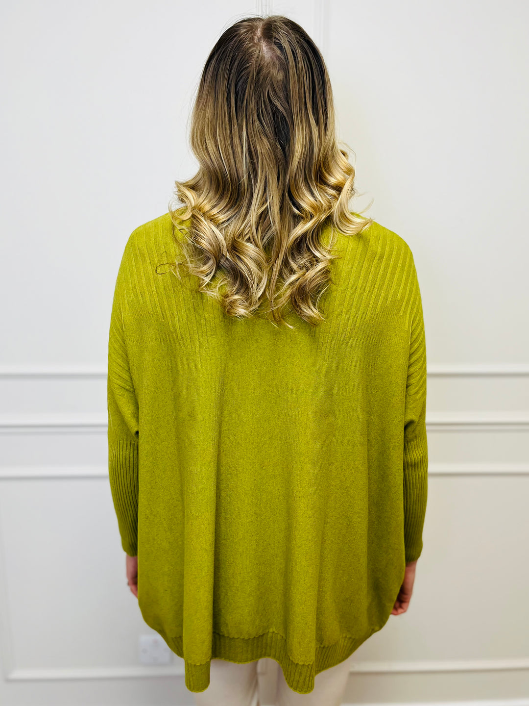 "JESSIE" Basic Soft Jumper-Green