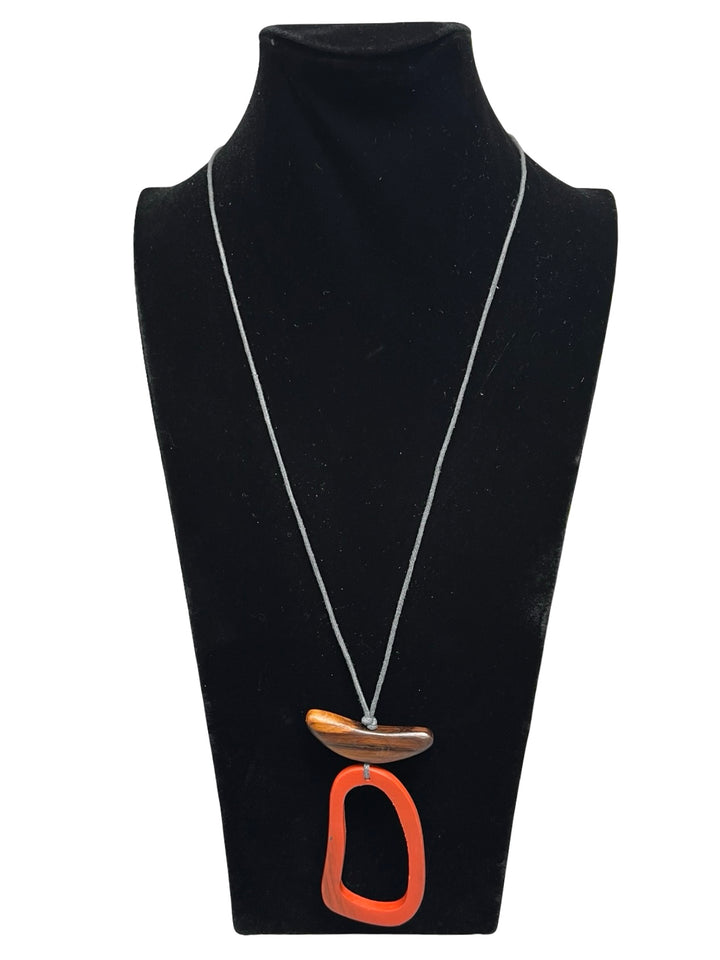 Long Orange Necklace