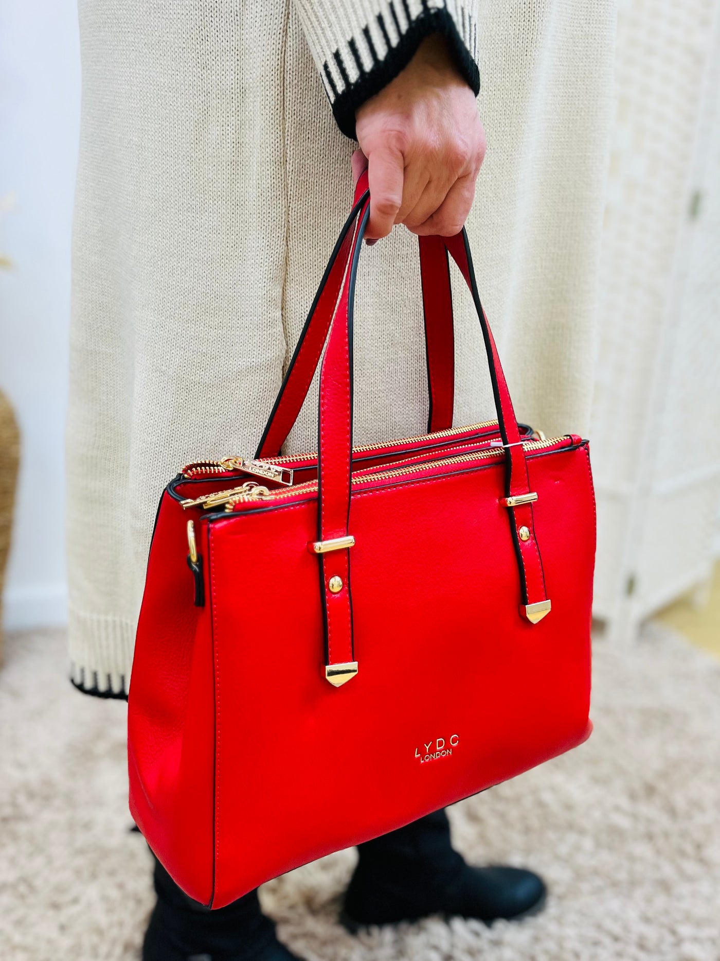 "LUCY" Handbag-Red
