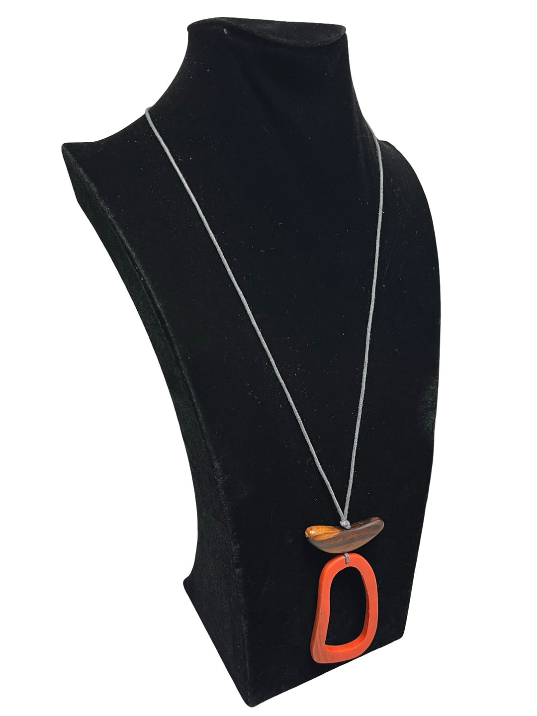 Long Orange Necklace