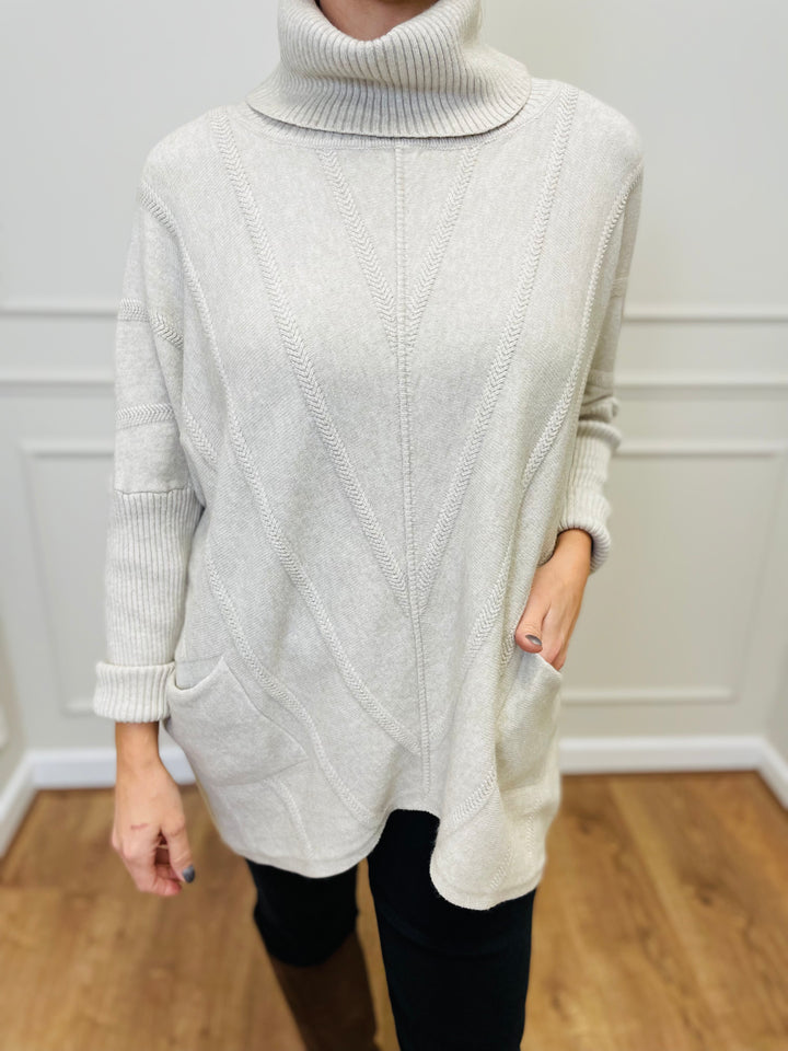 "GRACE" Knitted Jumper-Cream