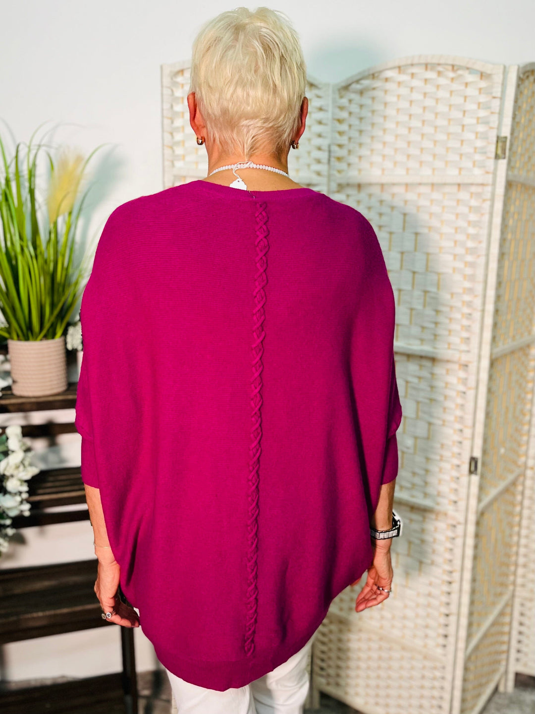 "MOLLY" Super Soft Jumper-Magenta