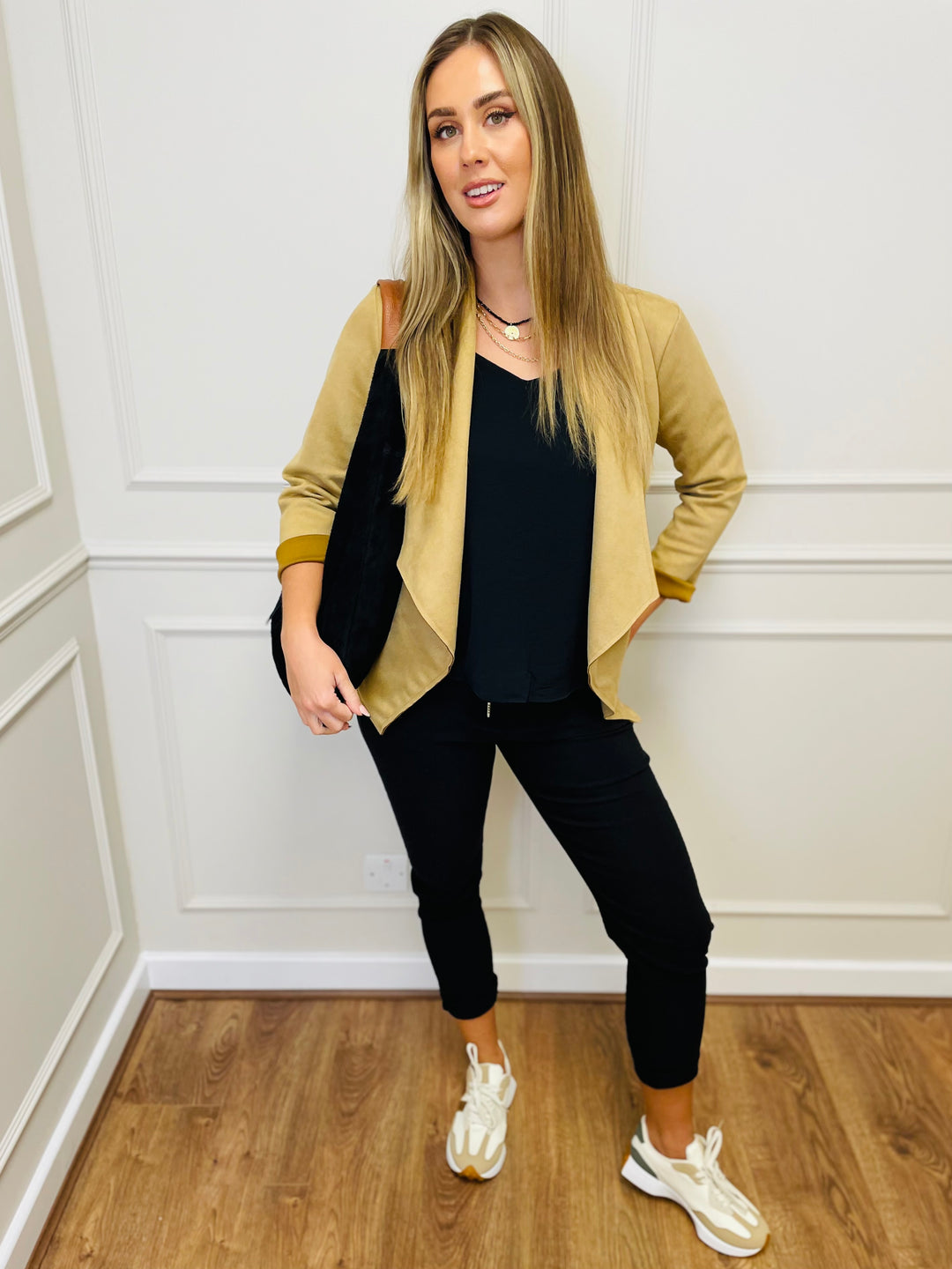 "CROSBY" Short Jacket-Camel