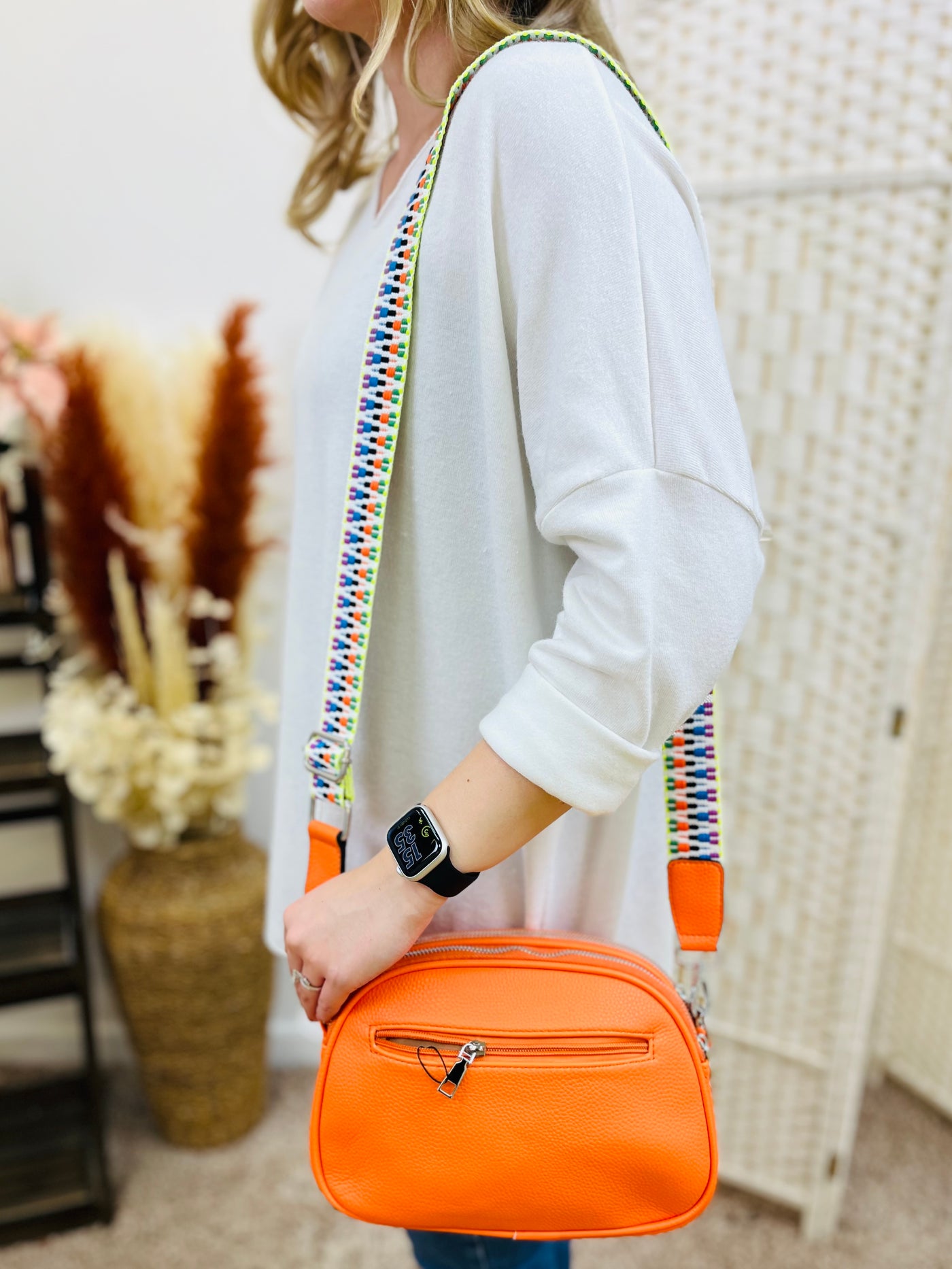 "TINA" Crossbody Handbag-Orange