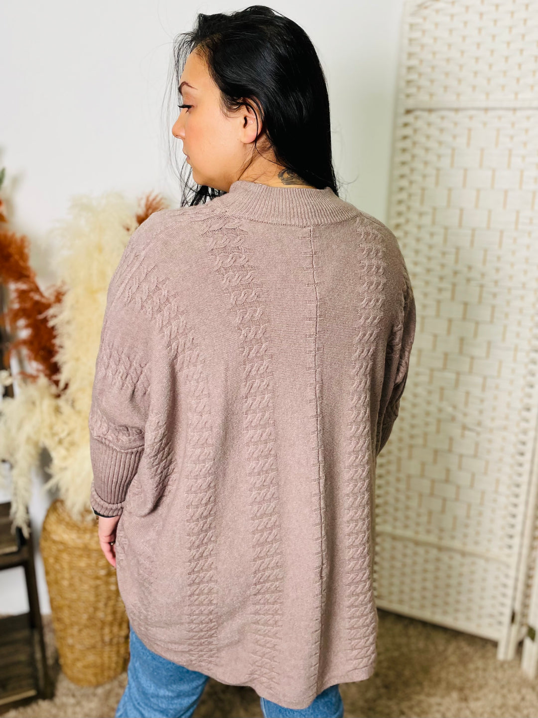 "GRACE" Knitted Jumper-Mocha