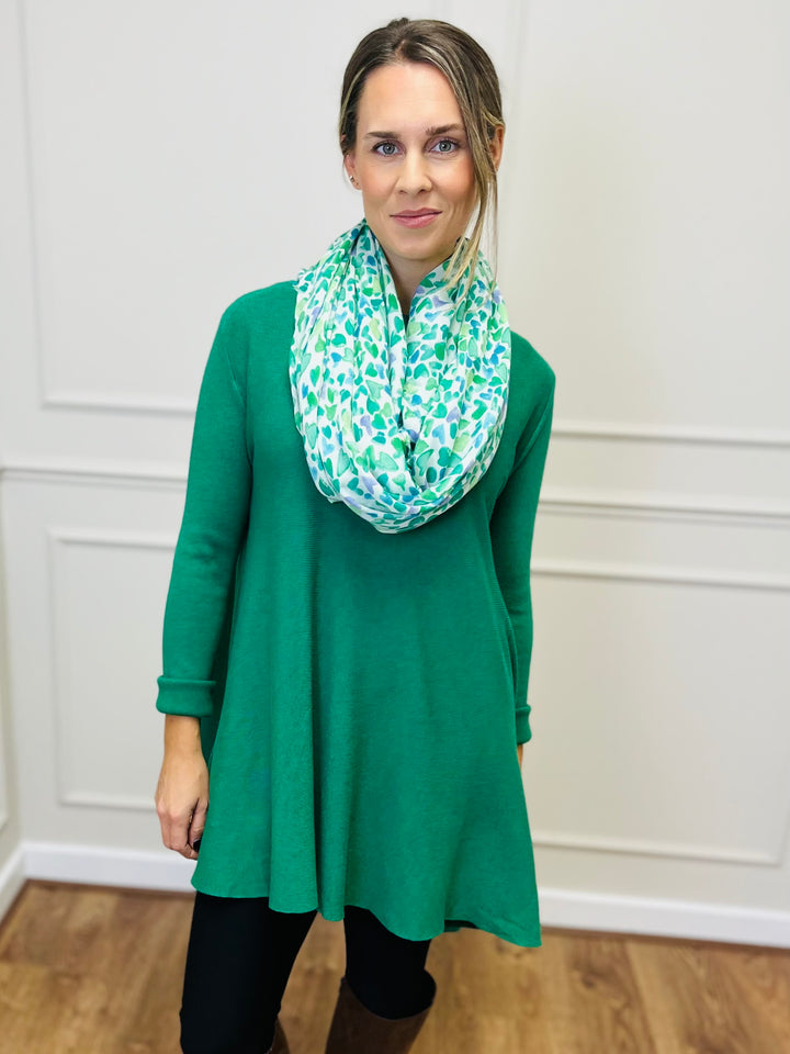 "HARRIET" Basic Soft Jumper-Green