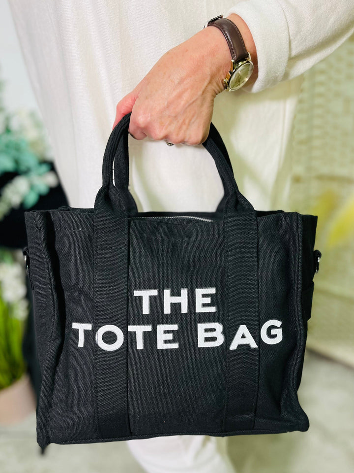 "THE MJ" Tote Handbag-Black