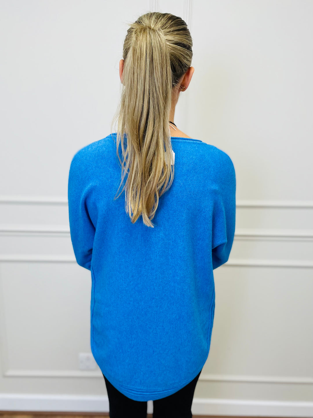 "CLEO" Soft Jumper-Blue