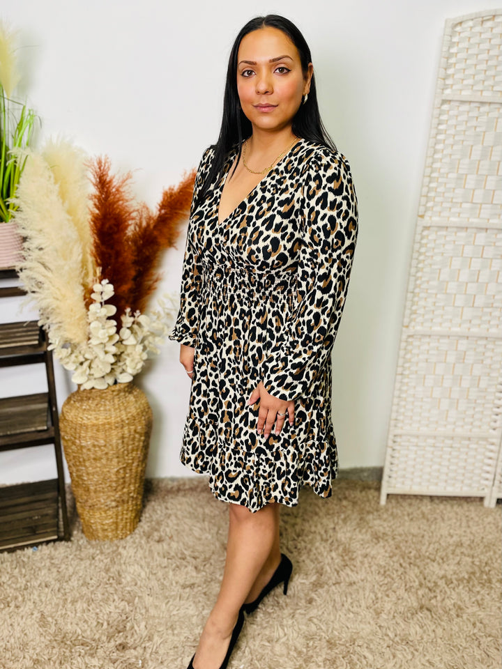 "GLORIA" Animal Print Dress