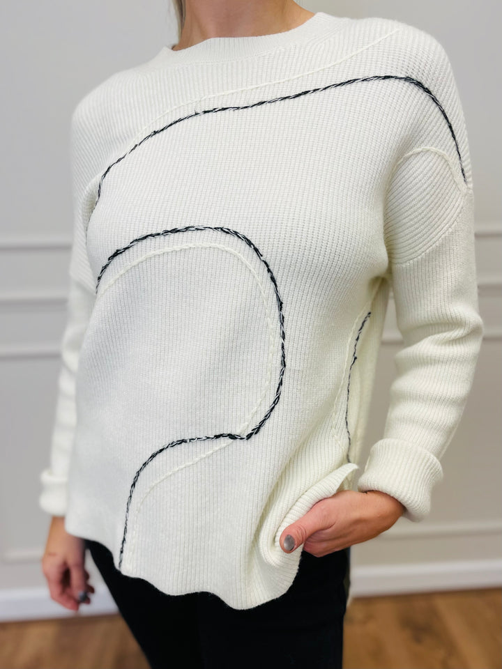 "CLARA" Soft Jumper-White