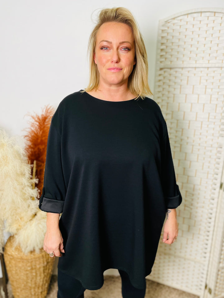 "HEIDI" Soft Tunic-Black