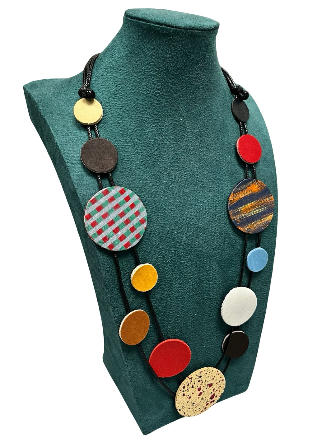 Circle Statement Necklace-Multicolour