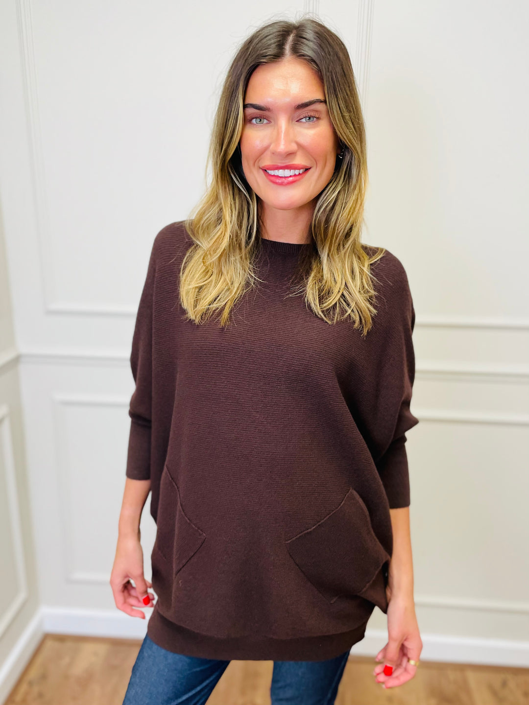 "MOLLY" Super Soft Jumper-Chocolate Brown