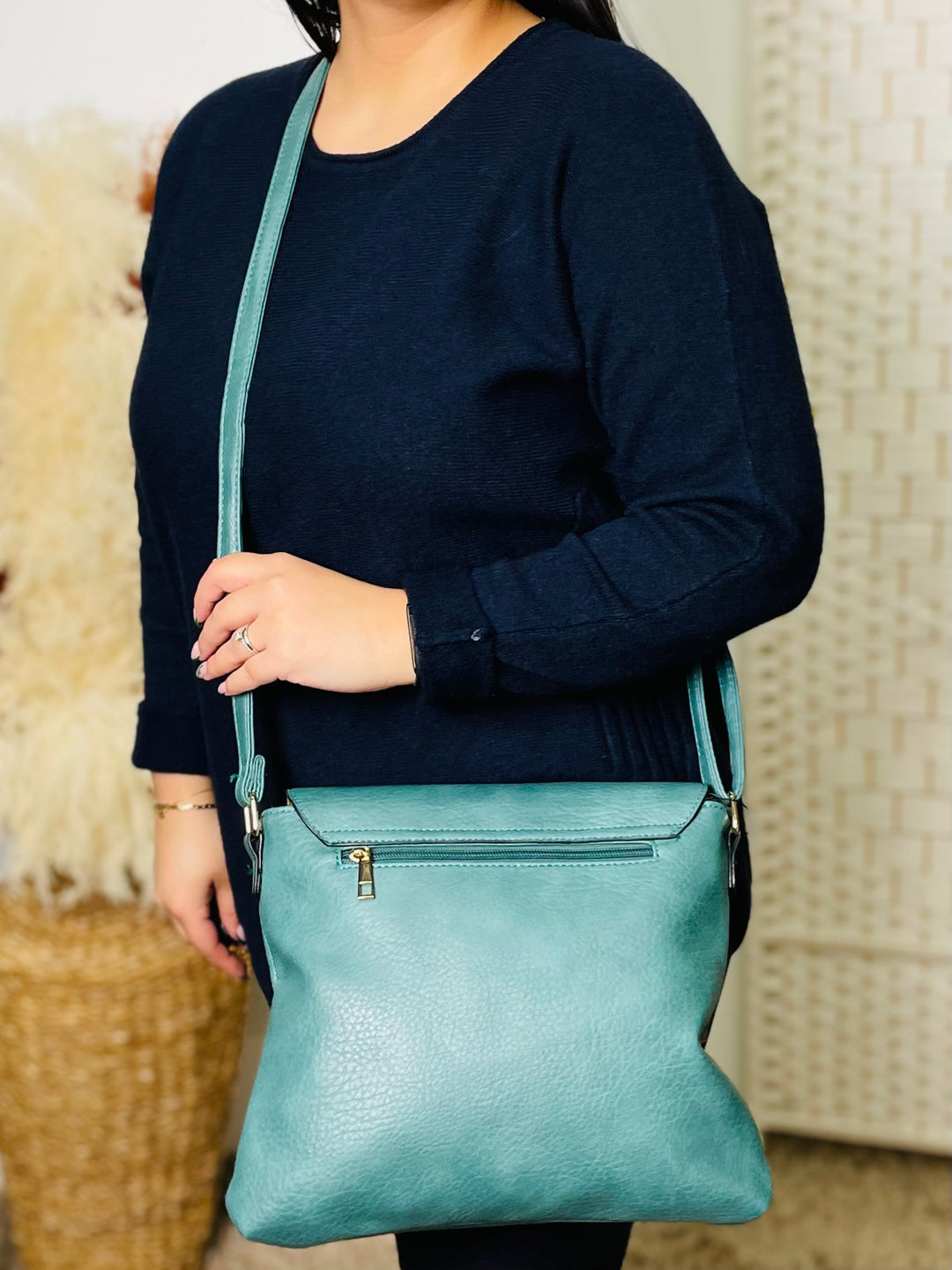 No.47 Crossbody Bag-Teal