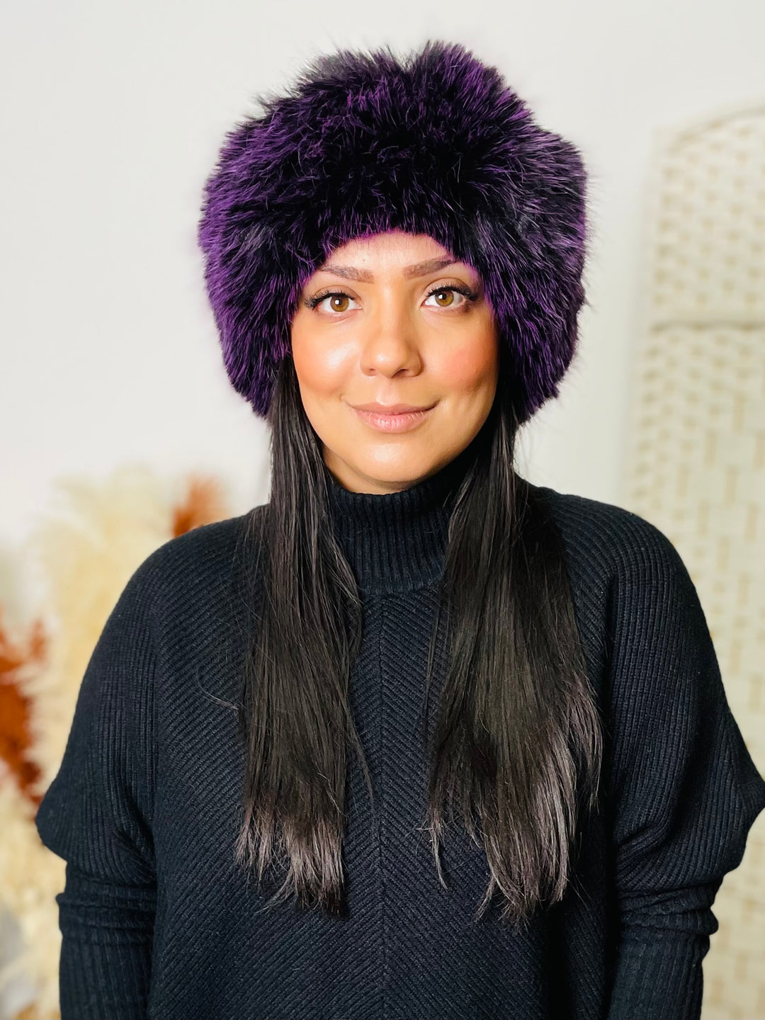 Two Tone Fur Hat