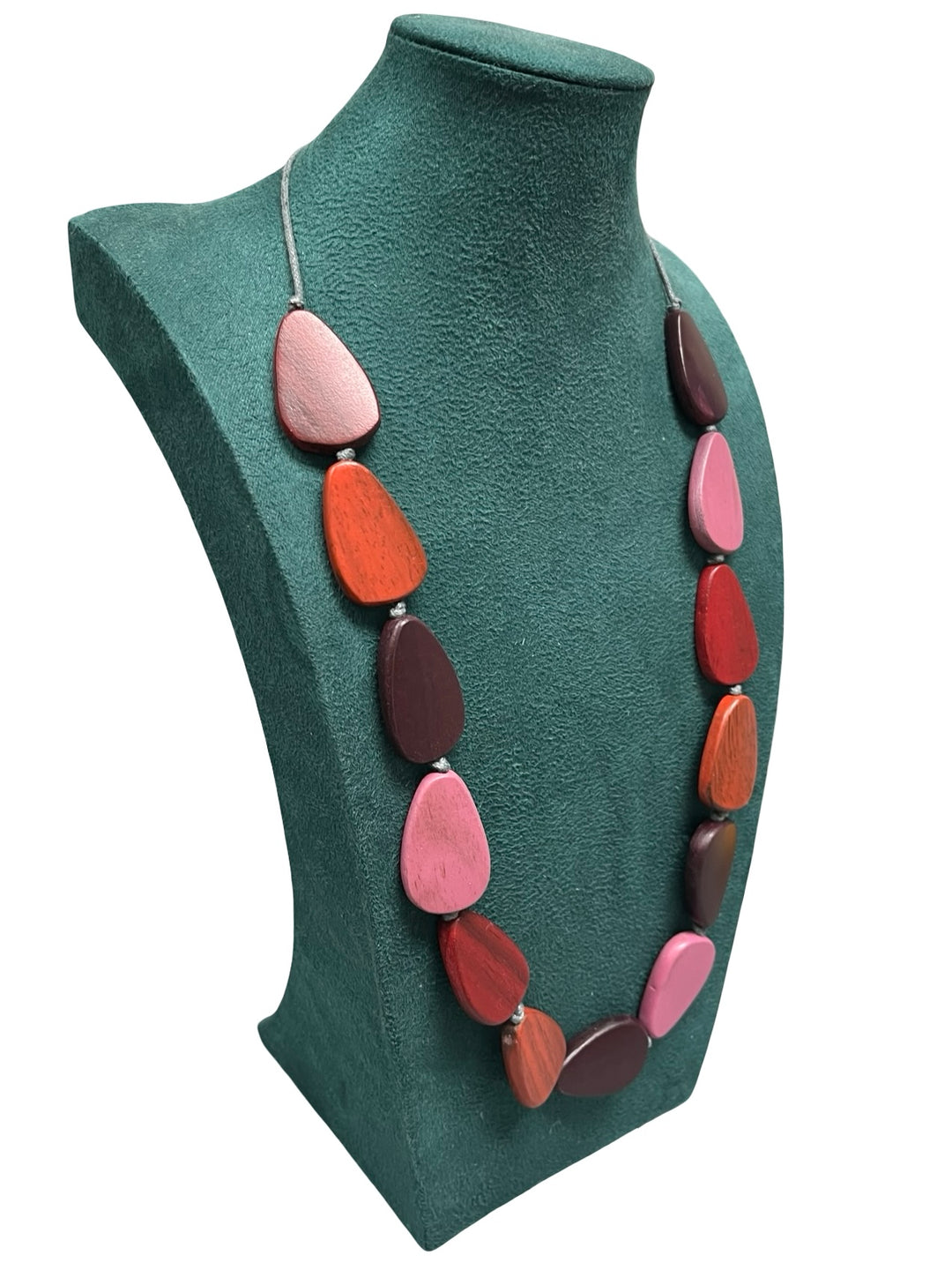 Long Statement Necklace-Multicolour
