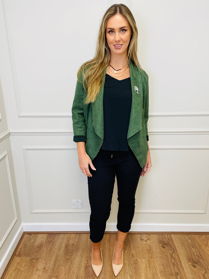 "CROSBY" Short Jacket-Green