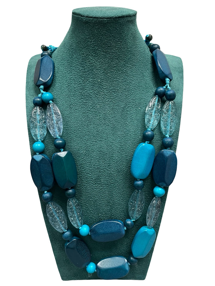 Short Statement Necklace-Teal