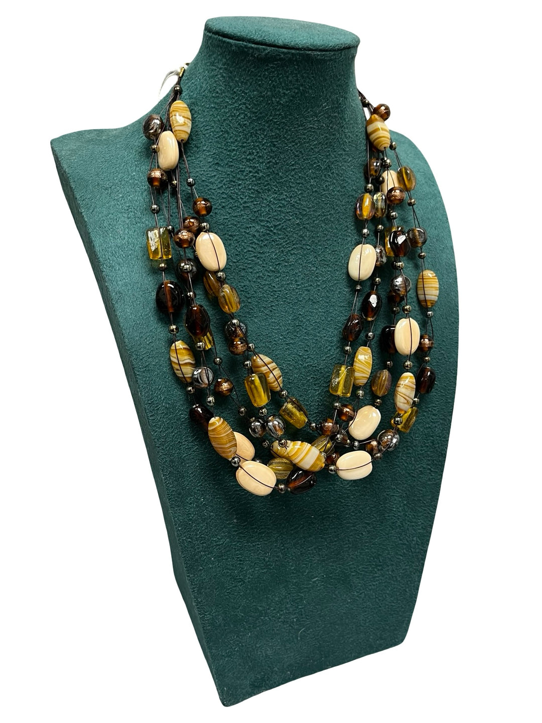 Tan & Cream Statement Necklace