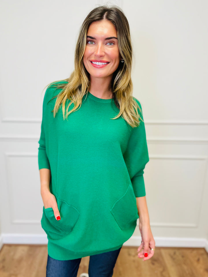 "MOLLY" Super Soft Jumper-Emerald Green