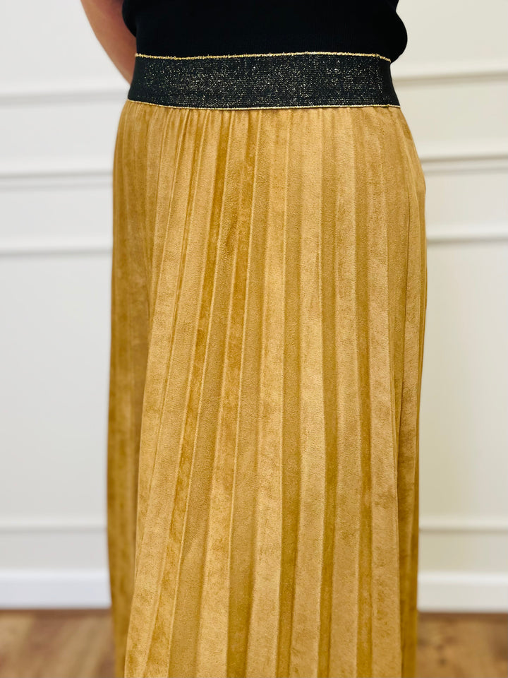 "ANNA" Maxi Skirt-Camel