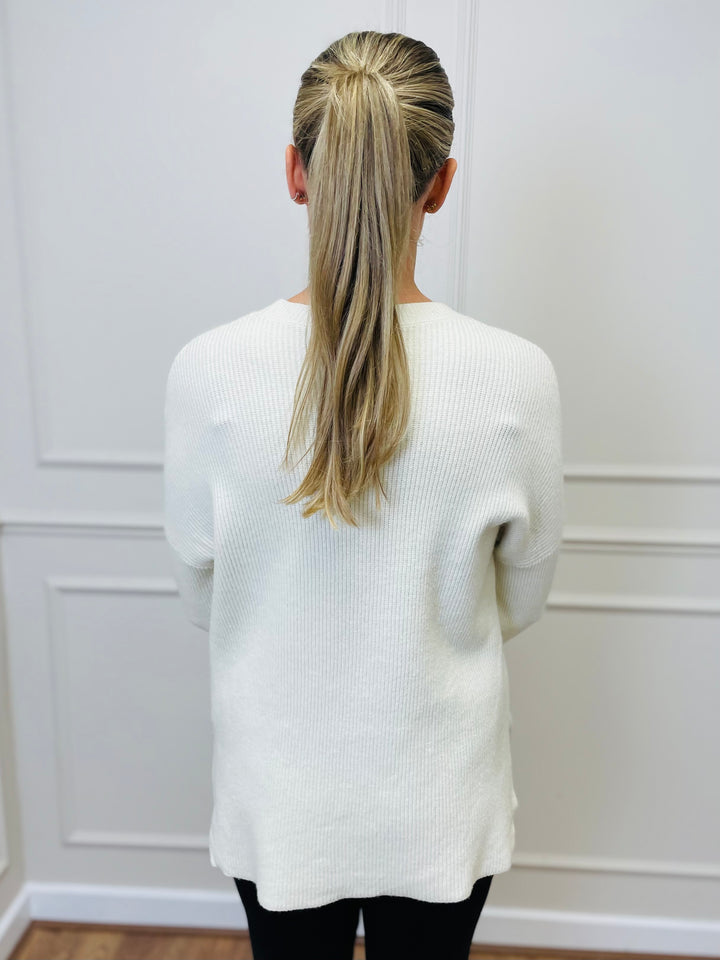 "CLARA" Soft Jumper-White