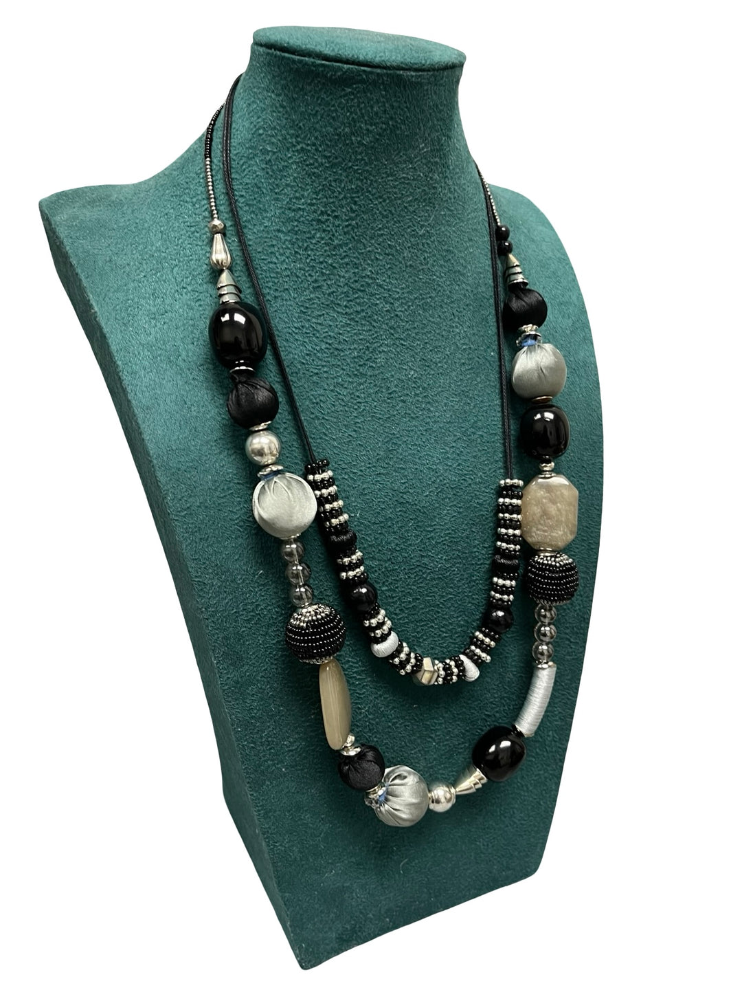 Black & Silver Statement Necklace