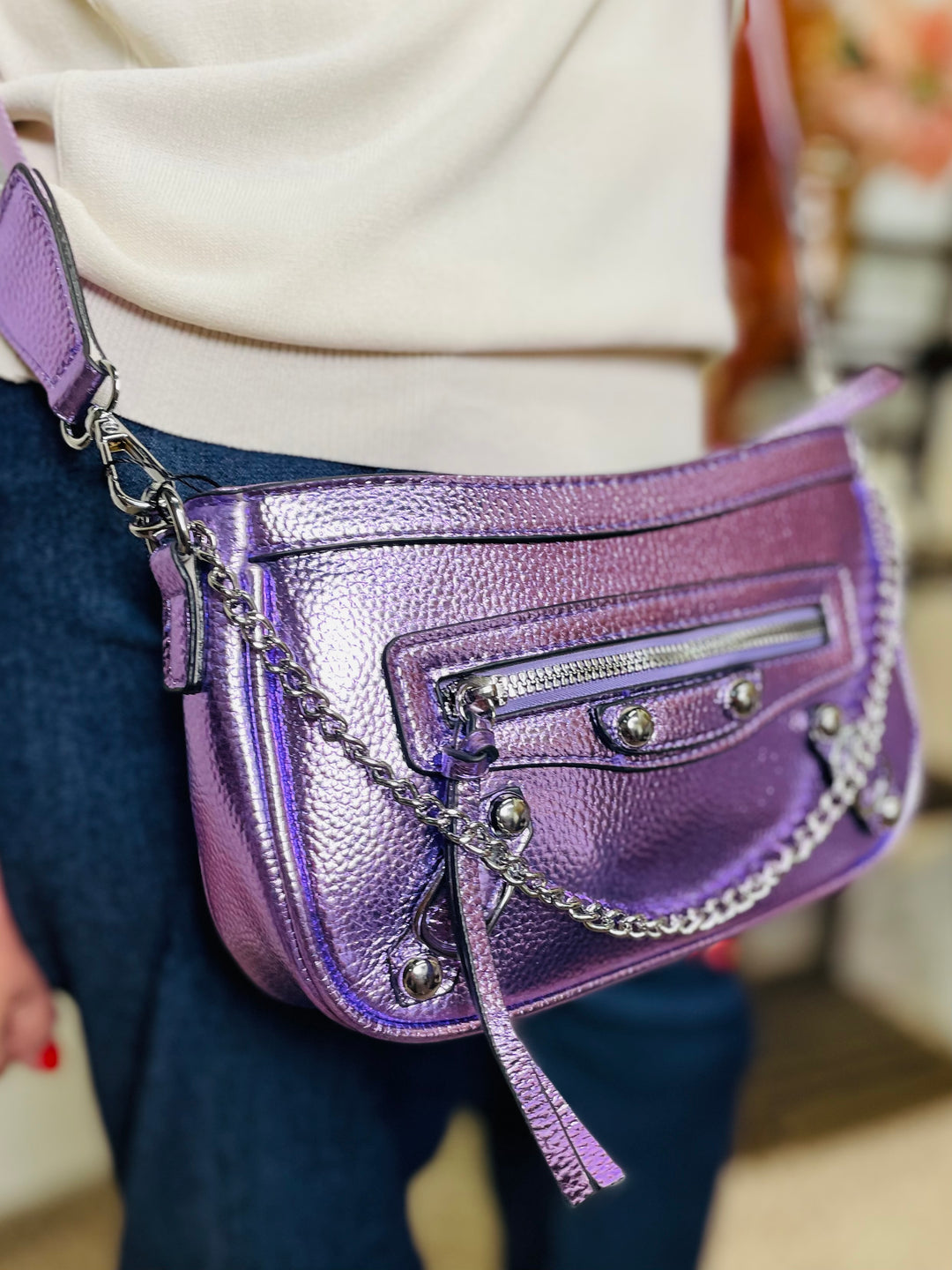 No.8 Metallic Bag-Purple