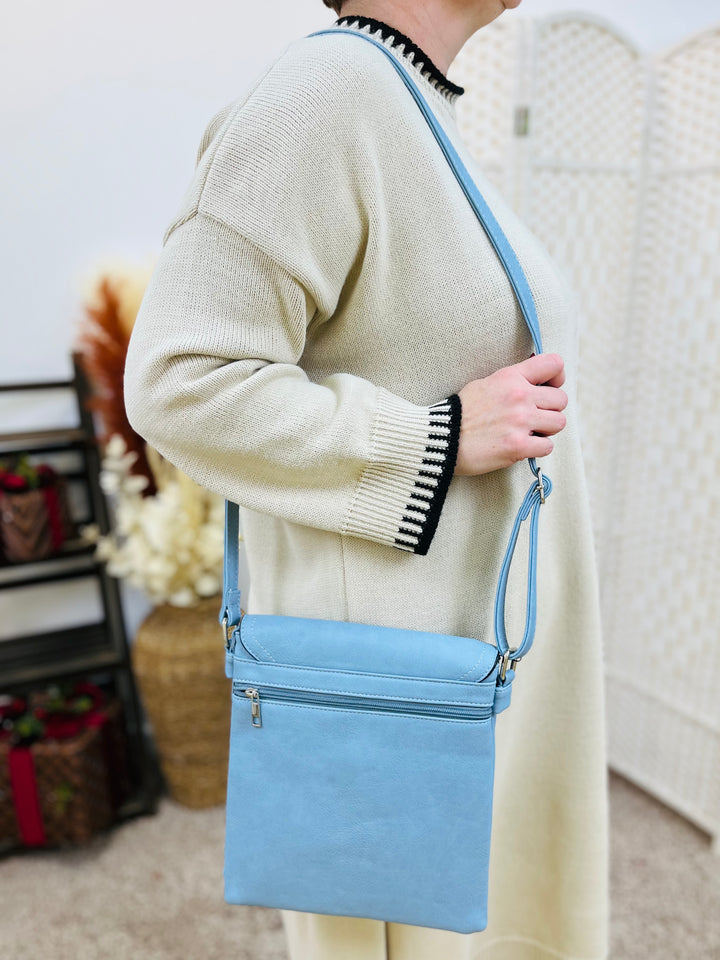 Crossbody Handbag-Sky Blue