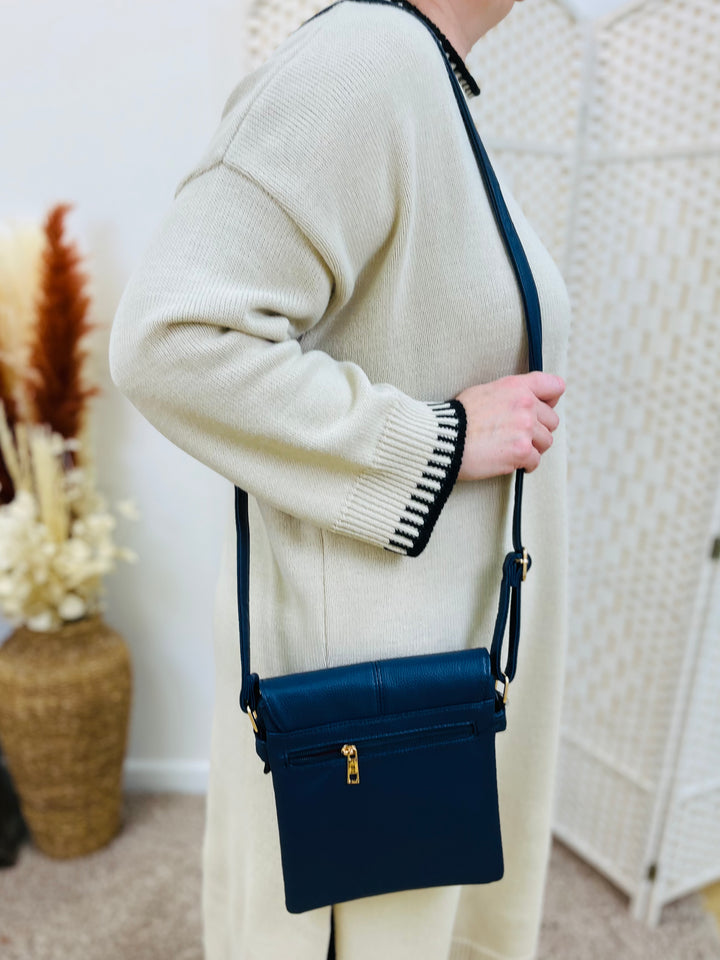 Small Crossbody Handbag-Navy