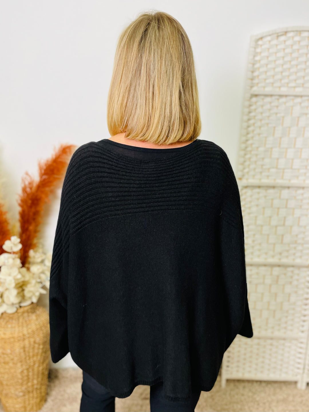 "GEORGINA" Knitted Jumper-Black