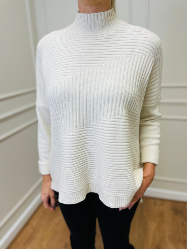 "LULU" Knitted Jumper-Cream