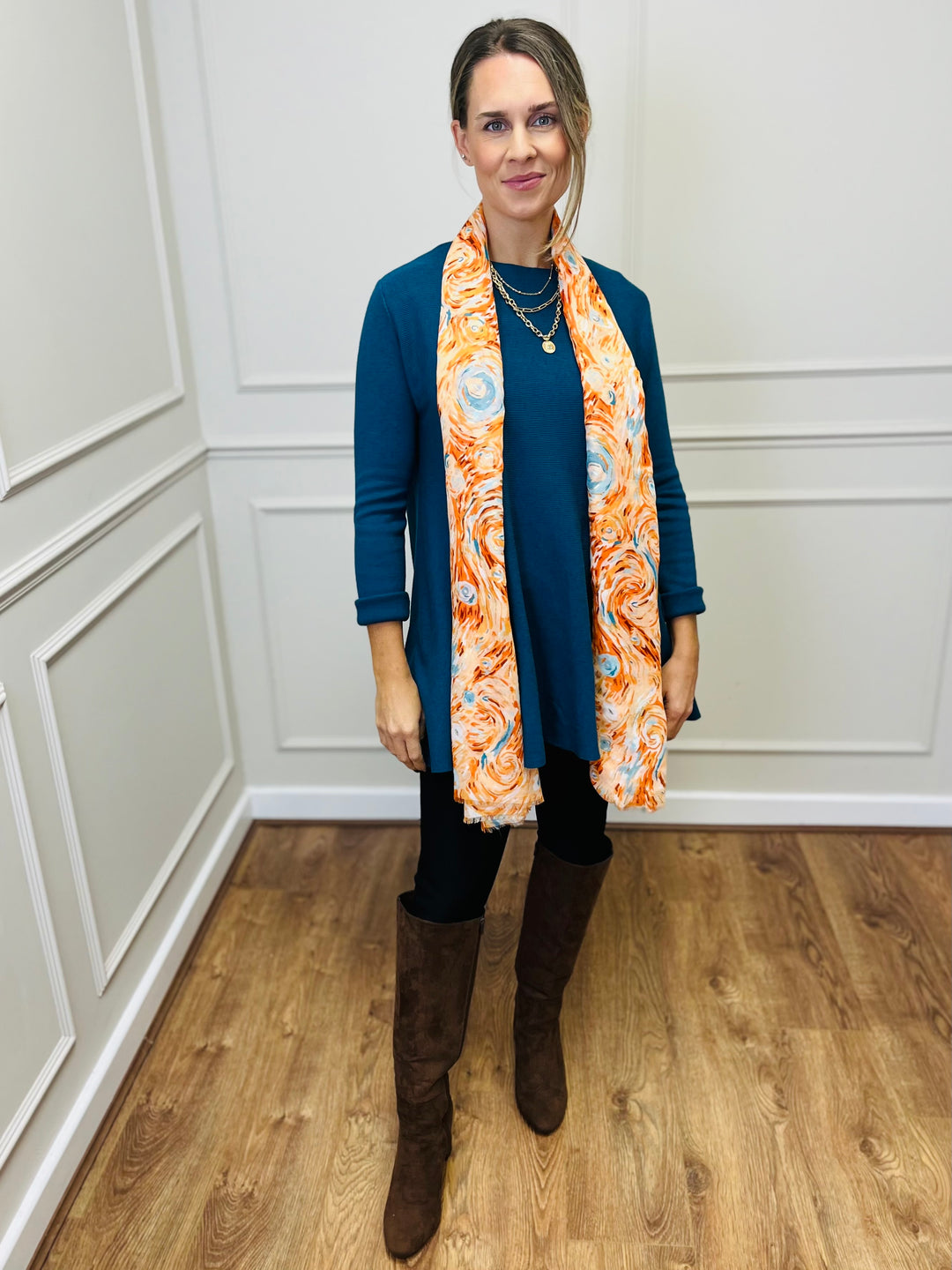 "HARRIET" Basic Soft Jumper-Teal