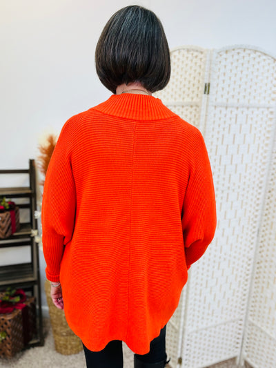 "BLAKE" Knitted Jumper-Orange