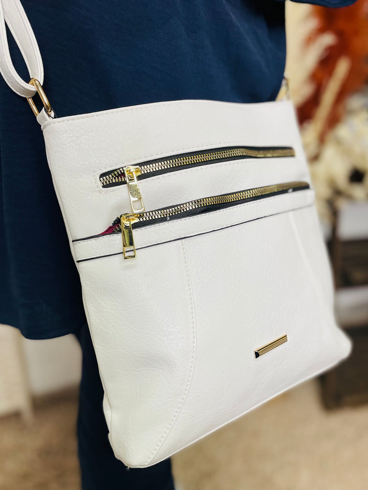 No.5 Crossbody Handbag-White