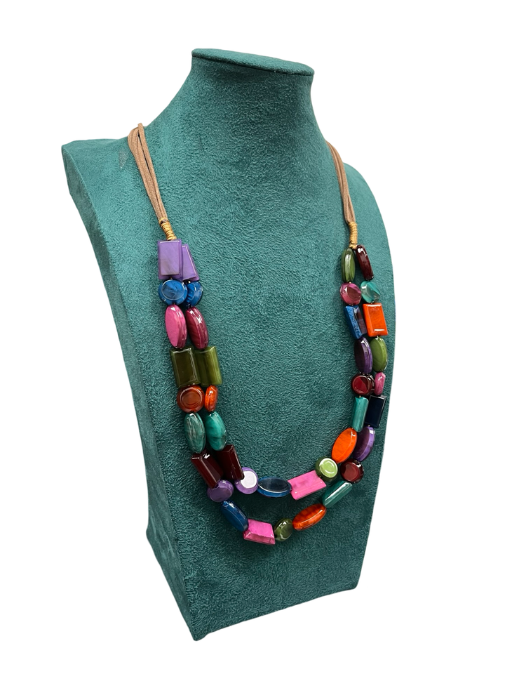 Multicolour Short Statement Necklace