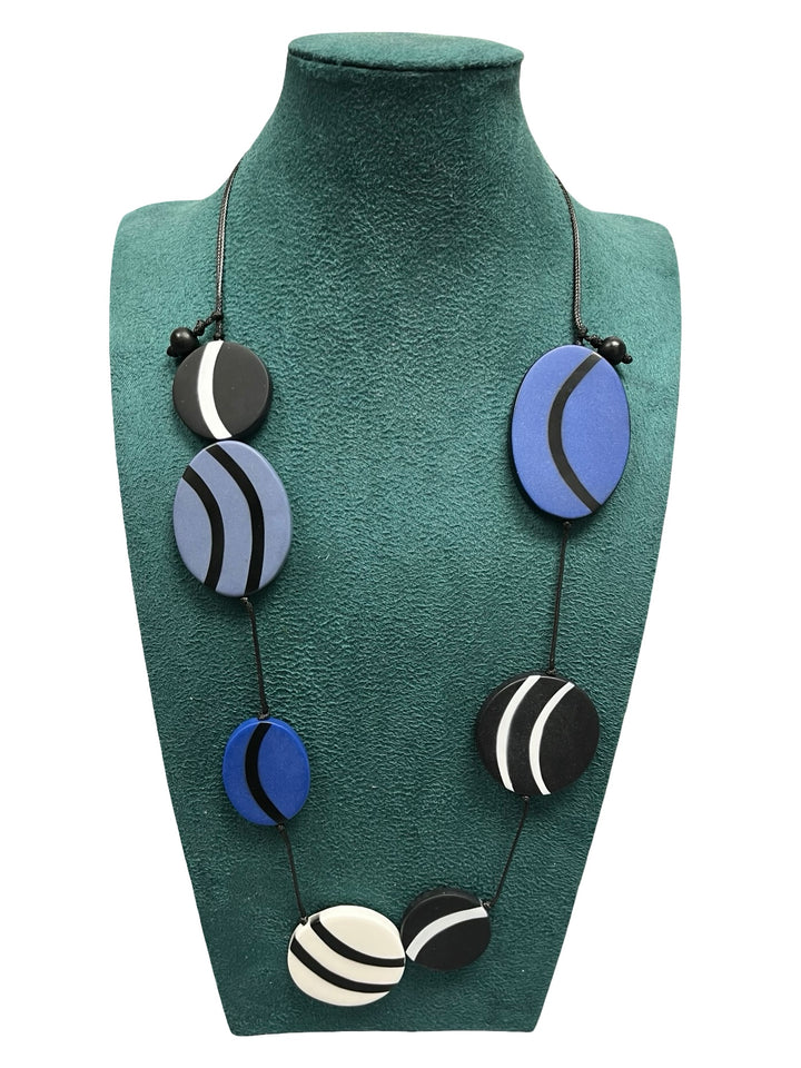 Long Statement Necklace-Multicolour