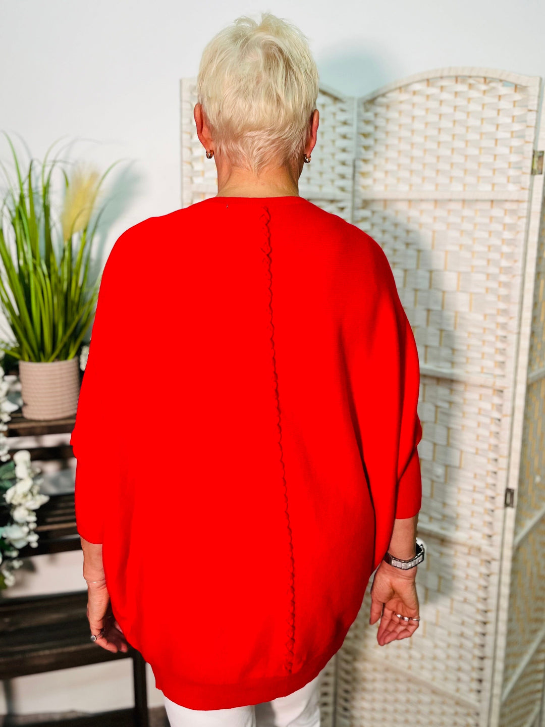 "MOLLY" Super Soft Jumper-Red