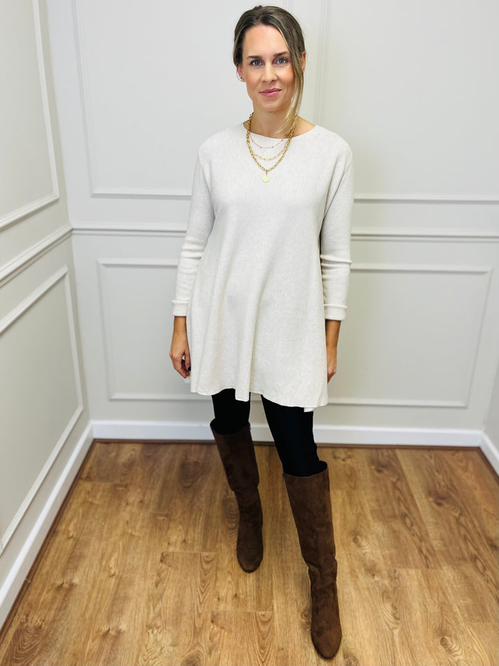 "HARRIET" Basic Soft Jumper-Cream