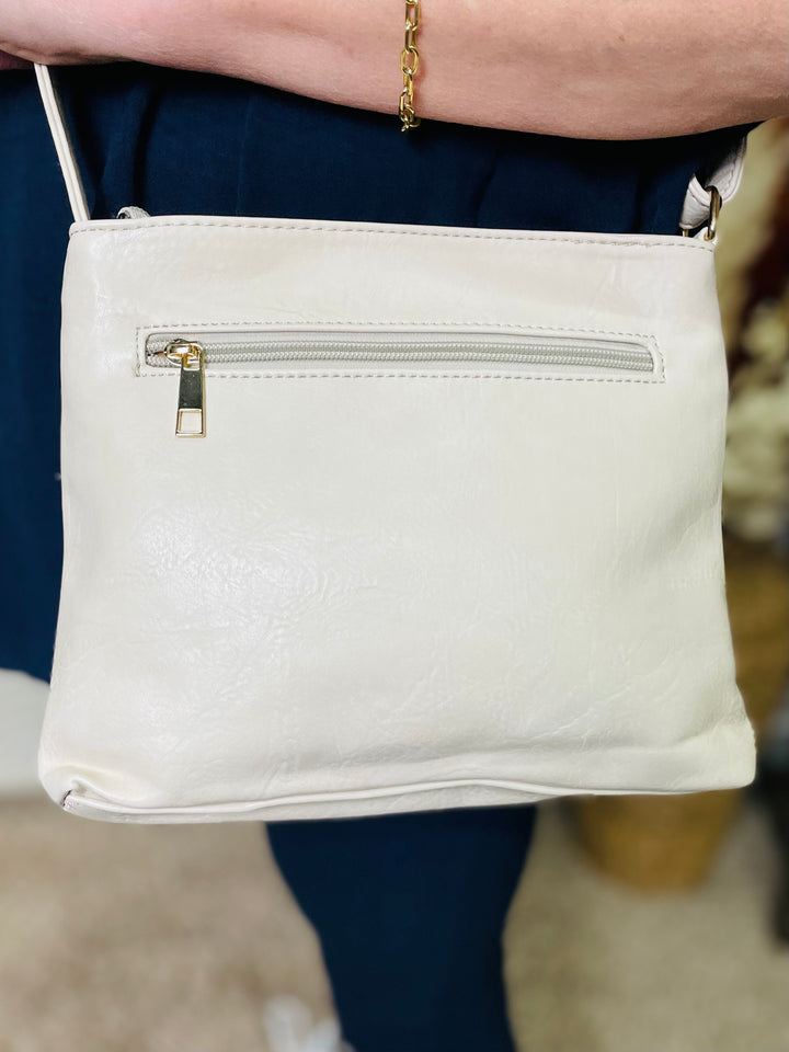 No.3 Crossbody Handbag-Cream