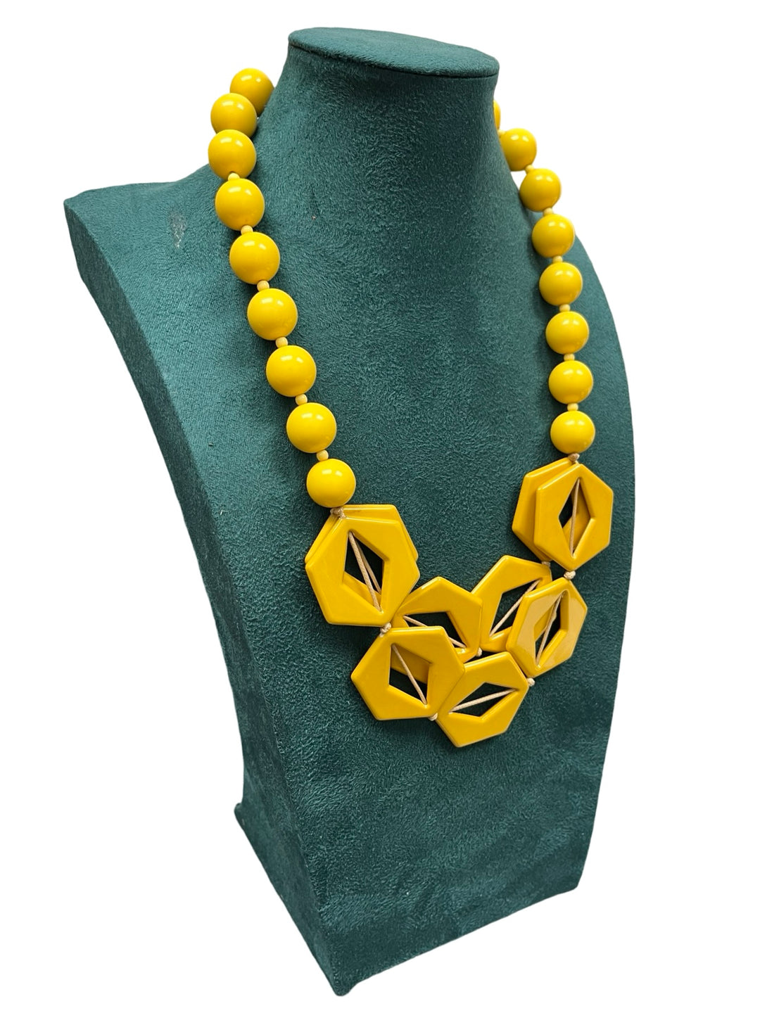 Mustard Short Statement Necklace