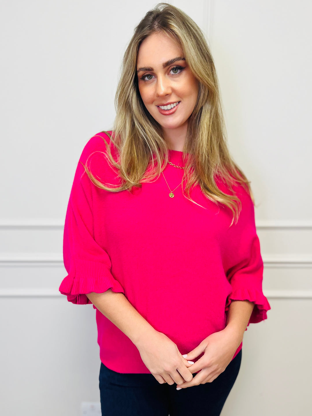 "FIONA" Soft Jumper-Pink