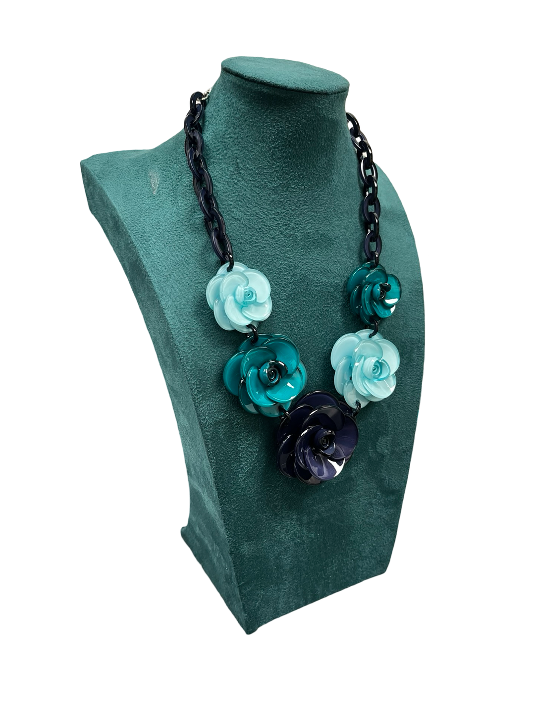 Teal Short Statement Necklace