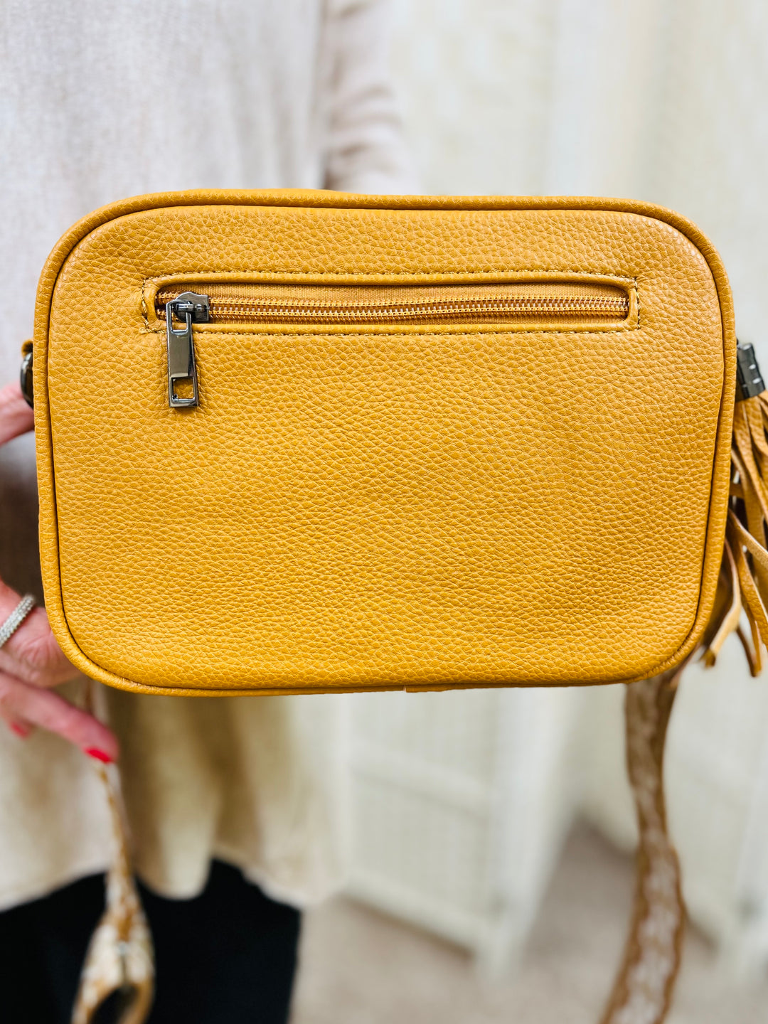 "KOURTNEY" Crossbody Handbag-Mustard